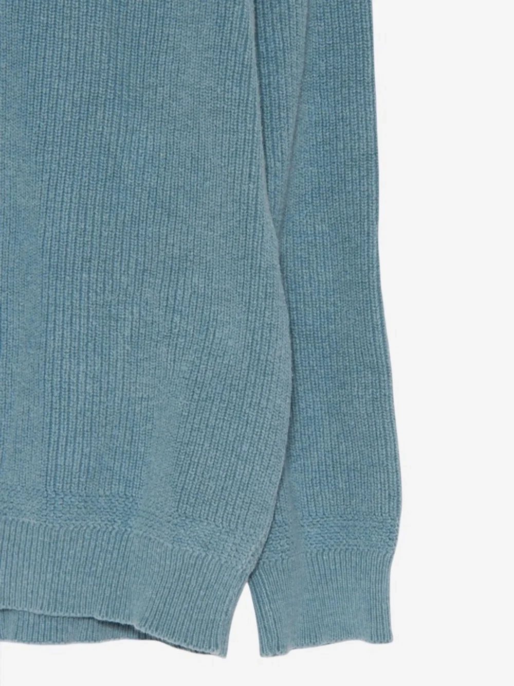 vintage 90s blue ll bean knit preppy minimalist winter quarter button sweater